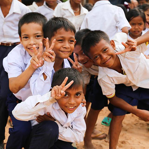 Cambodian School Children